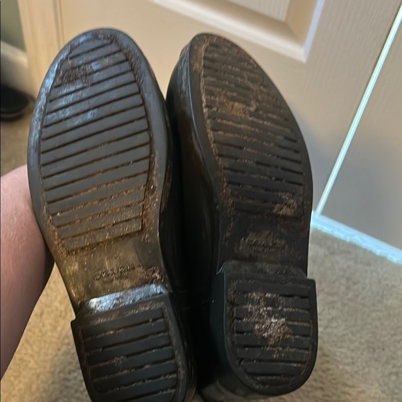 Coach Monogram Rain Boots - Black and Tan - Picture 15 of 17